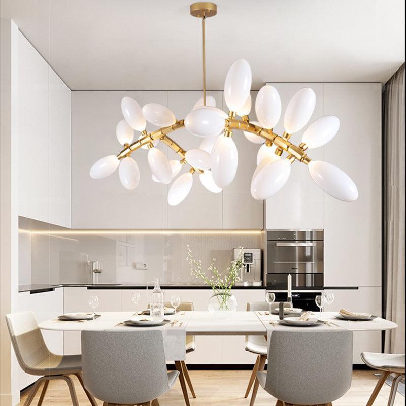 Fashion Grape Linear Chandelier 57" L by Bling Lighting Studio