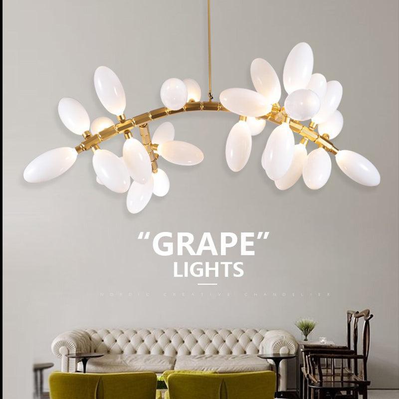 Fashion Grape Linear Chandelier 57" L by Bling Lighting Studio