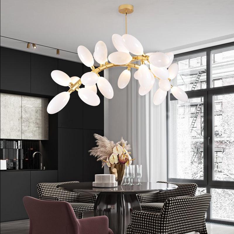 Fashion Grape Linear Chandelier 57" L by Bling Lighting Studio