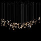 Champagne Crystal Meteor Chandelier