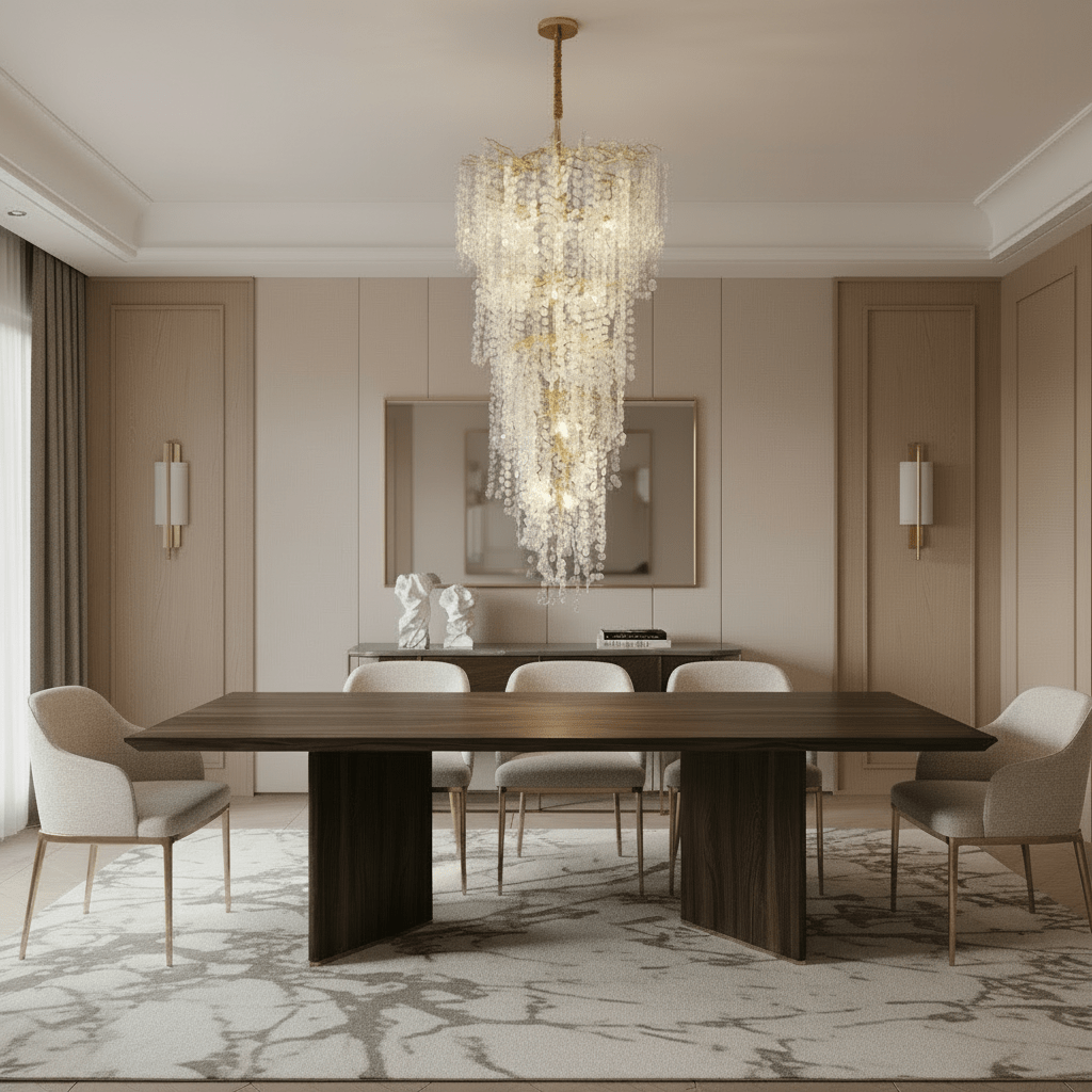 Ferja Quatre Branching Penny Foyer Chandelier by Bling Lighting Studio