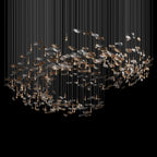 Amber Glass Drift Chandelier