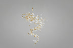 Fluid Layered Glass Ceiling Chandelier by Bling Lighting Studio
