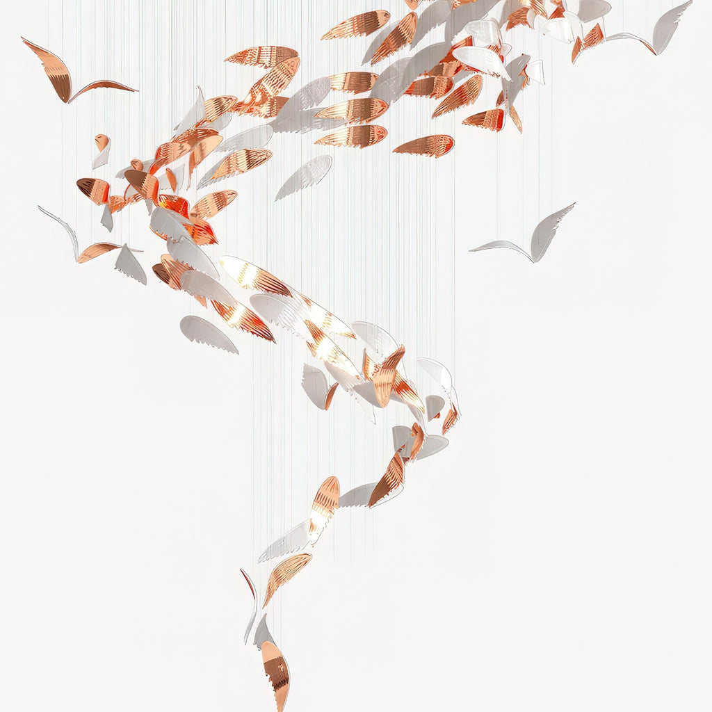 Fluid Layered Glass Ceiling Chandelier product image
