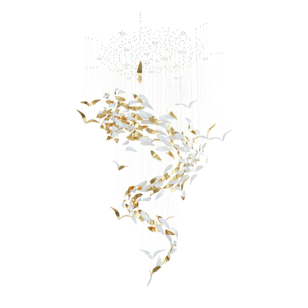 Fluid Layered Glass Ceiling Chandelier product image