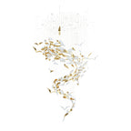 Fluid Layered Glass Ceiling Chandelier product image