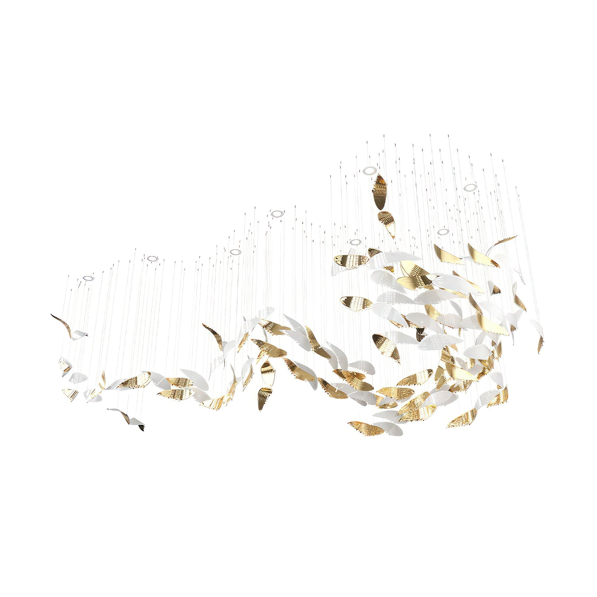 Fluid Layered Glass Ceiling Chandelier product image