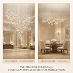 Frosted Petals Frozen Chandelier
