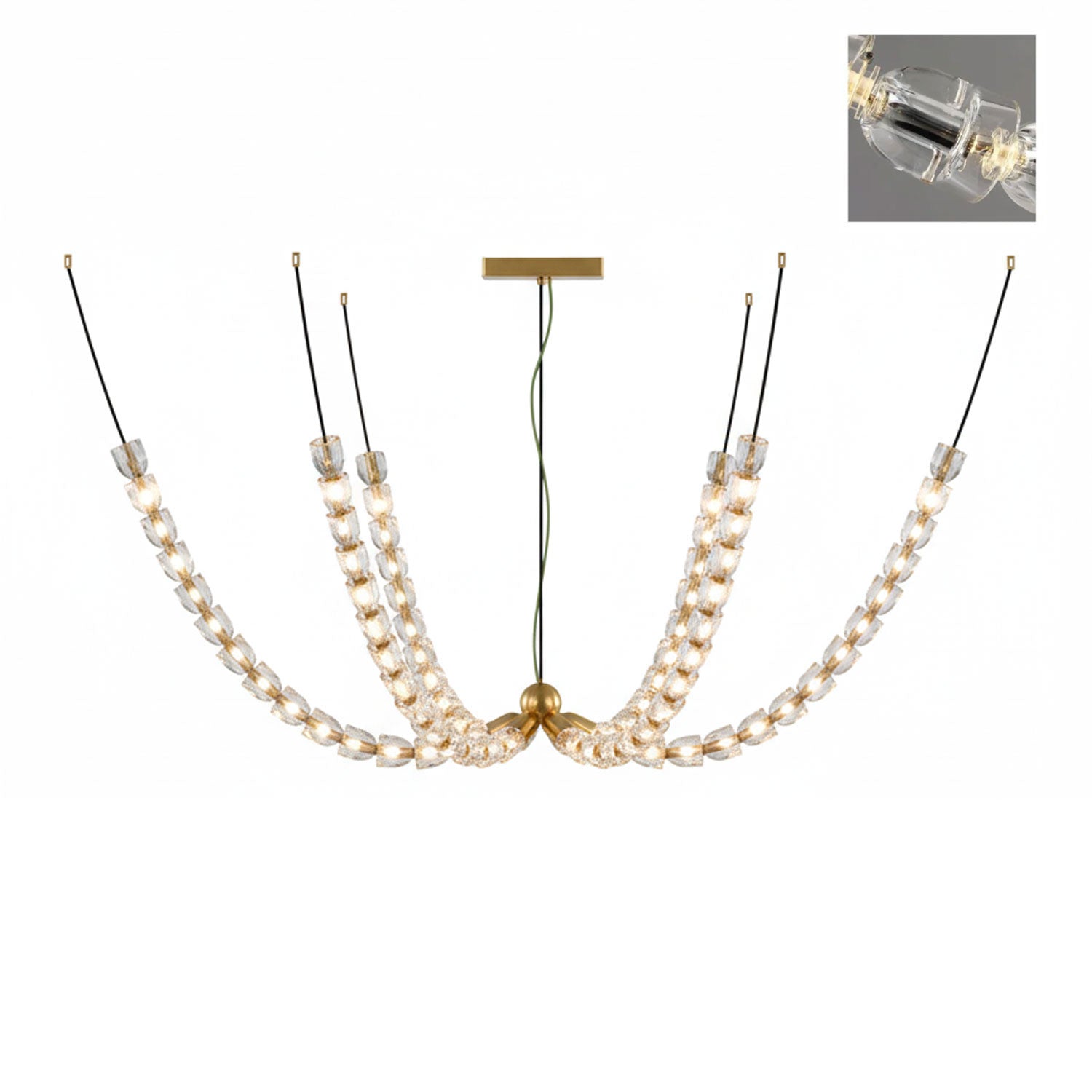 Elegant The Gabriel Branch LED Chandelier | Custom Size & Made-to-Order Lighting for Luxury Homes & Commercial Spaces