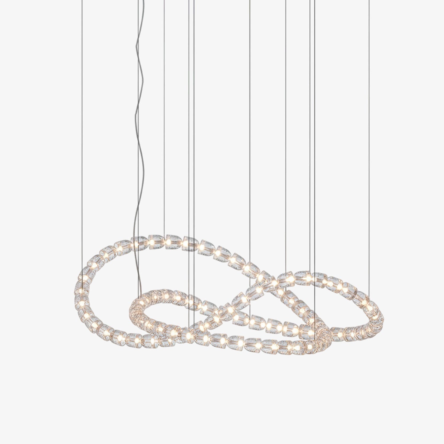 Designer The Gabriel Infinity LED Chandelier | Custom Size & Made-to-Order Lighting for Luxury Homes & Commercial
