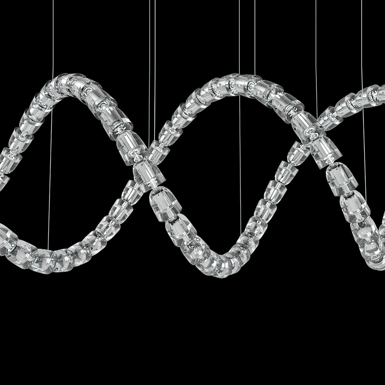 Designer The Gabriel Infinity LED Chandelier | Custom Size & Made-to-Order Lighting for Luxury Homes & Commercial