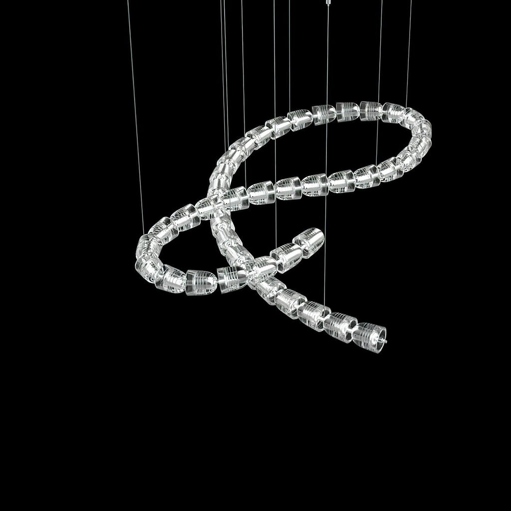Designer The Gabriel Infinity LED Chandelier | Custom Size & Made-to-Order Lighting for Luxury Homes & Commercial