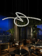 Designer The Gabriel Infinity LED Chandelier | Custom Size & Made-to-Order Lighting for Luxury Homes & Commercial