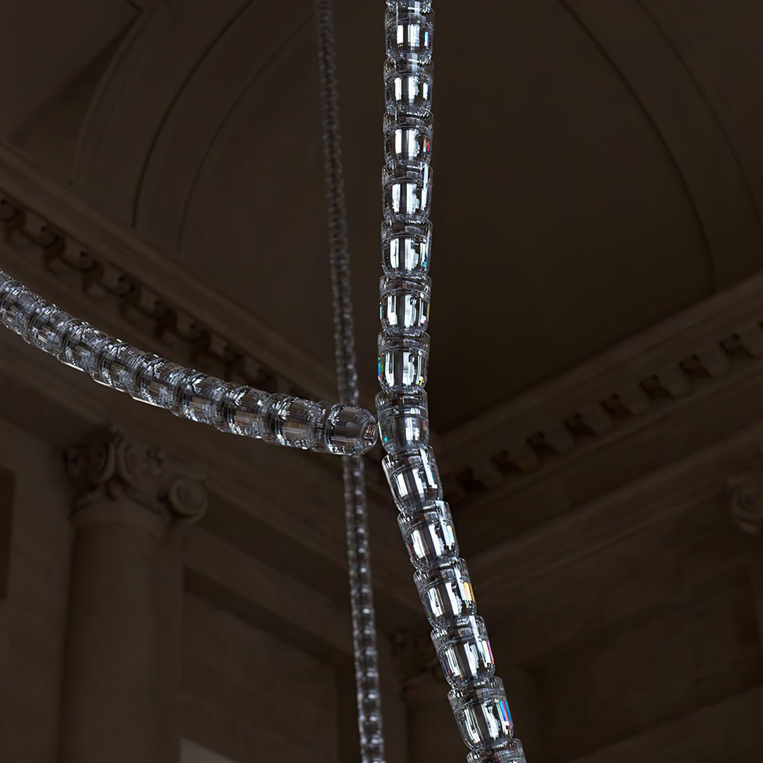 Designer The Gabriel Infinity LED Chandelier | Custom Size & Made-to-Order Lighting for Luxury Homes & Commercial