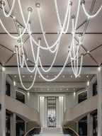 Designer The Gabriel Infinity LED Chandelier | Custom Size & Made-to-Order Lighting for Luxury Homes & Commercial