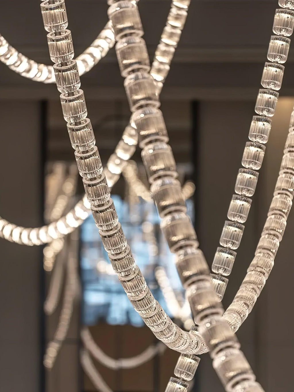 Designer The Gabriel Infinity LED Chandelier | Custom Size & Made-to-Order Lighting for Luxury Homes & Commercial