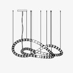 Designer The Gabriel Infinity LED Chandelier | Custom Size & Made-to-Order Lighting for Luxury Homes & Commercial