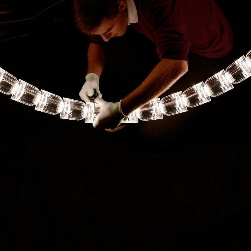 Elegant The Gabriel Infinity Loop LED Chandelier | Custom Size & Made-to-Order Lighting for Luxury Homes & Commercial