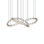 Elegant The Gabriel Infinity Loop LED Chandelier | Custom Size & Made-to-Order Lighting for Luxury Homes & Commercial