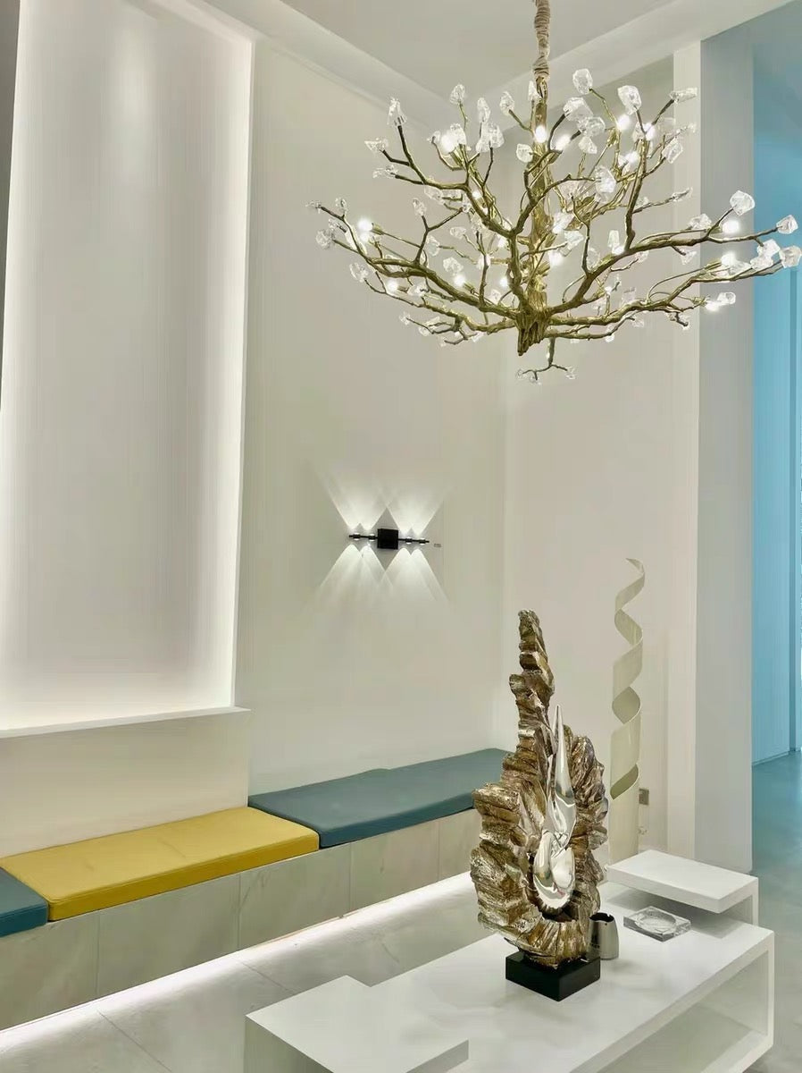 Gemstone Branch Chandelier with Artistic Design for Bedroom or Living Room by Bling Lighting Studio