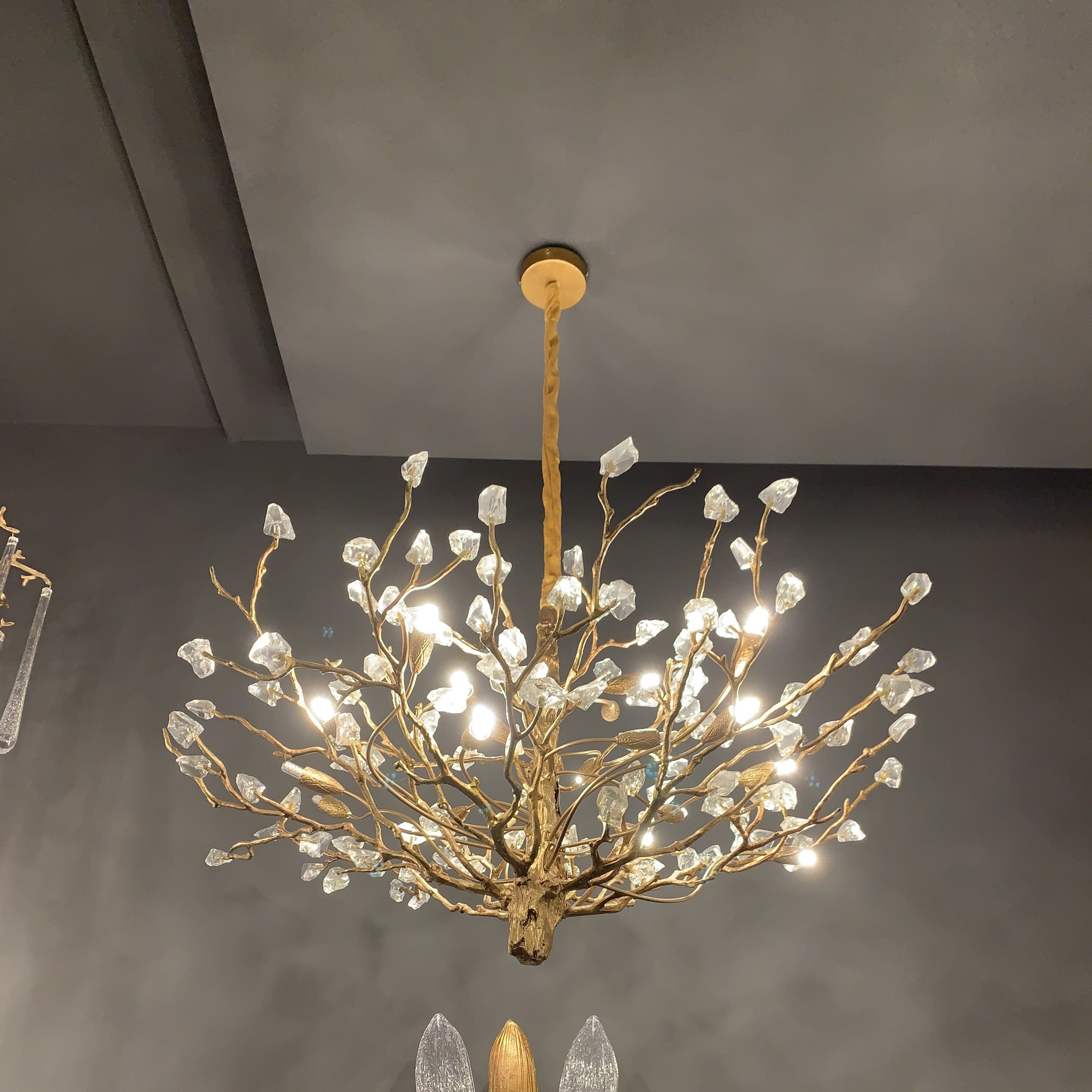 Gemstone Branch Chandelier with Artistic Design for Bedroom or Living Room by Bling Lighting Studio
