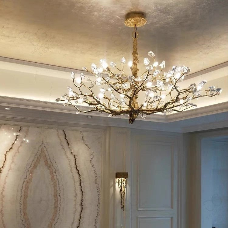 Gemstone Branch Chandelier with Artistic Design for Bedroom or Living Room by Bling Lighting Studio