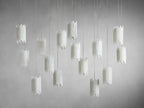 Gianna Rectangular Selenite Stone Chandelier 15 LIGHT 20 LIGHT by Bling Lighting Studio