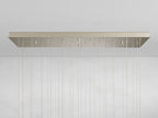 Gianna Rectangular Selenite Stone Chandelier 15 LIGHT 20 LIGHT by Bling Lighting Studio