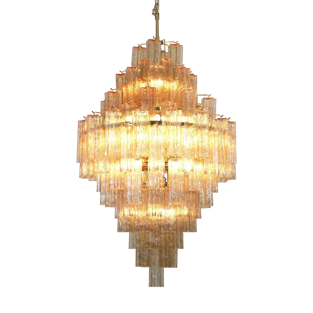 Star Shaped Glass Addis Diamond Chandelier by Bling Lighting Studio