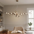 Handcrafted Sculptural Floral Branch Chandelier