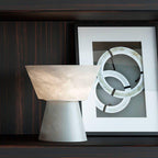 Henqet Alabaster Table Lamp by Bling Lighting Studio
