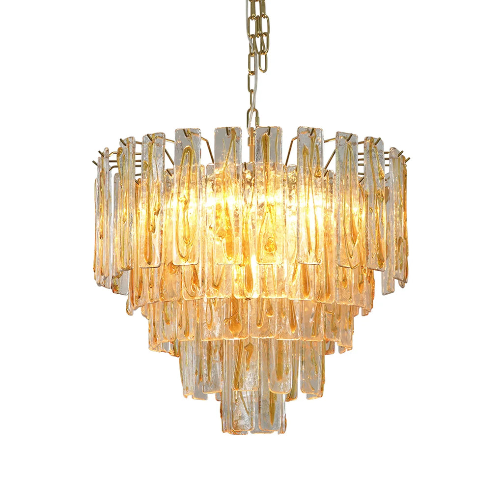 Honey Rectangular Glass Chandelier product image