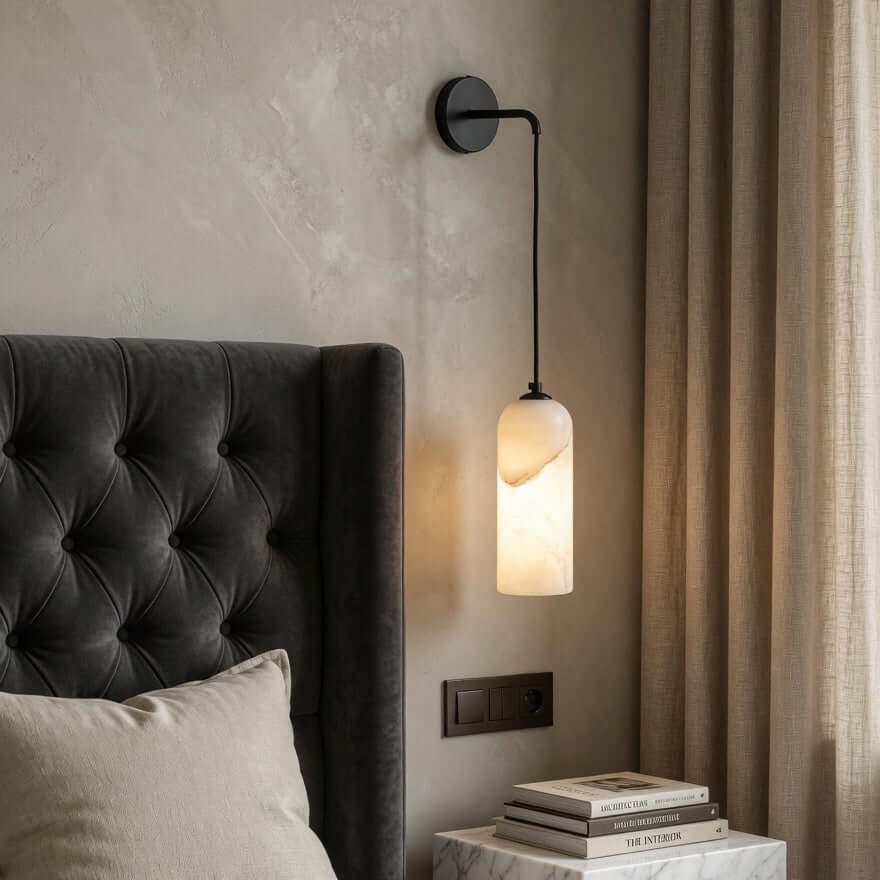 Mirasol Alabaster Wall Sconce by Bling Lighting Studio