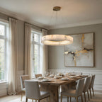 Stafford Alabaster Crystal Chandelier by Bling Lighting Studio