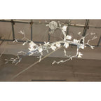Selenite Crystal Blossom Branching Tree Chandelier by Bling Lighting Studio