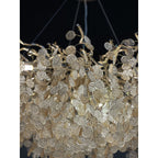Organic Branch Round Penny Chandelier by Bling Lighting Studio