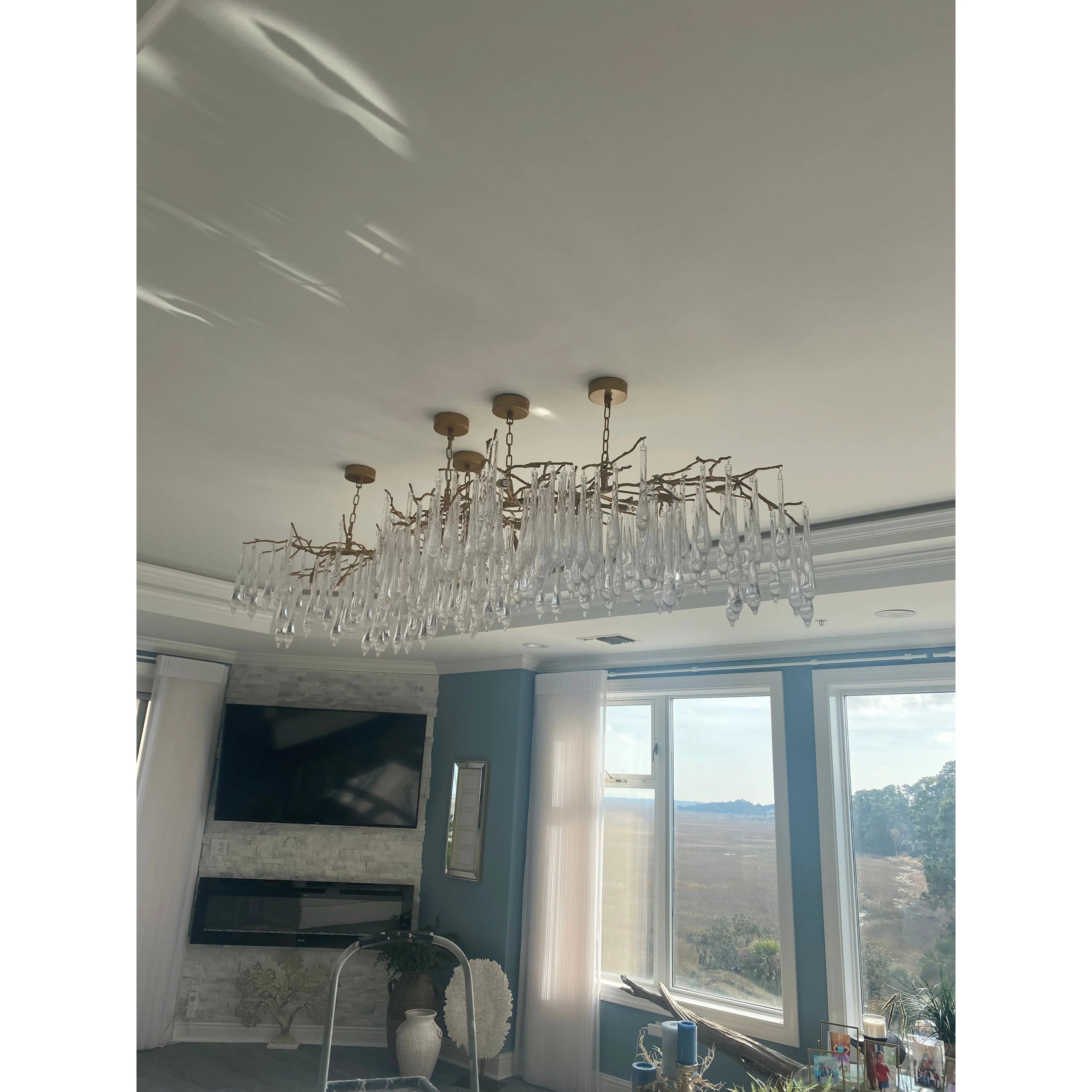 Livio Branching Hallway Chandelier by Bling Lighting Studio