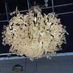 Organic Branch Round Penny Chandelier by Bling Lighting Studio