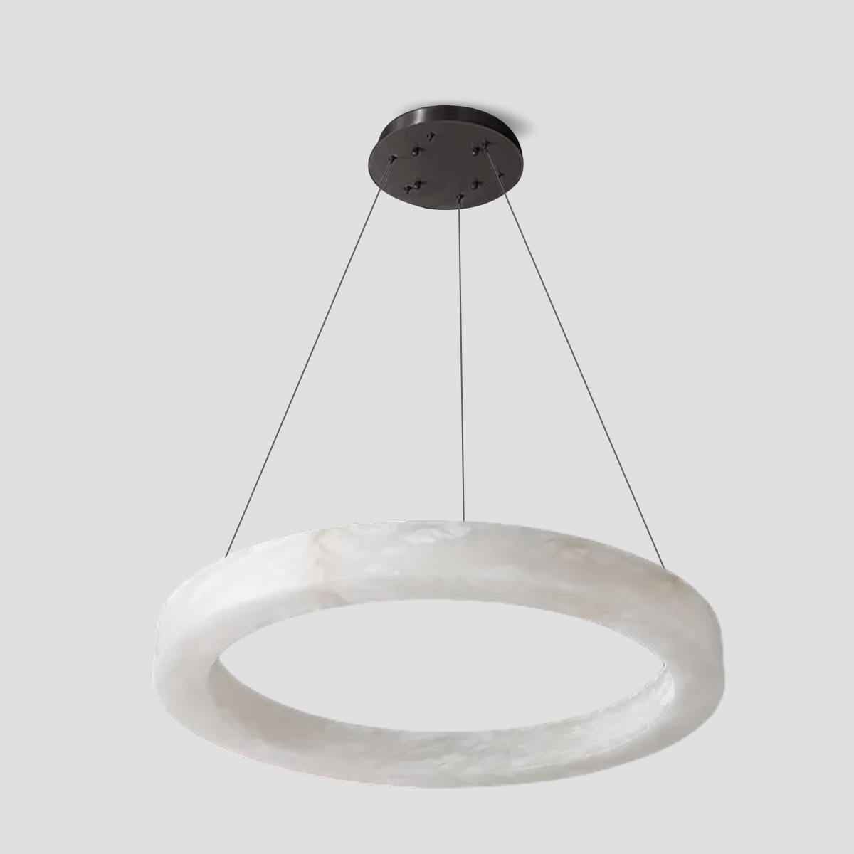 Glacera Alabaster Round Chandelier 19'' 27'' 36'' 60''D by Bling Lighting Studio