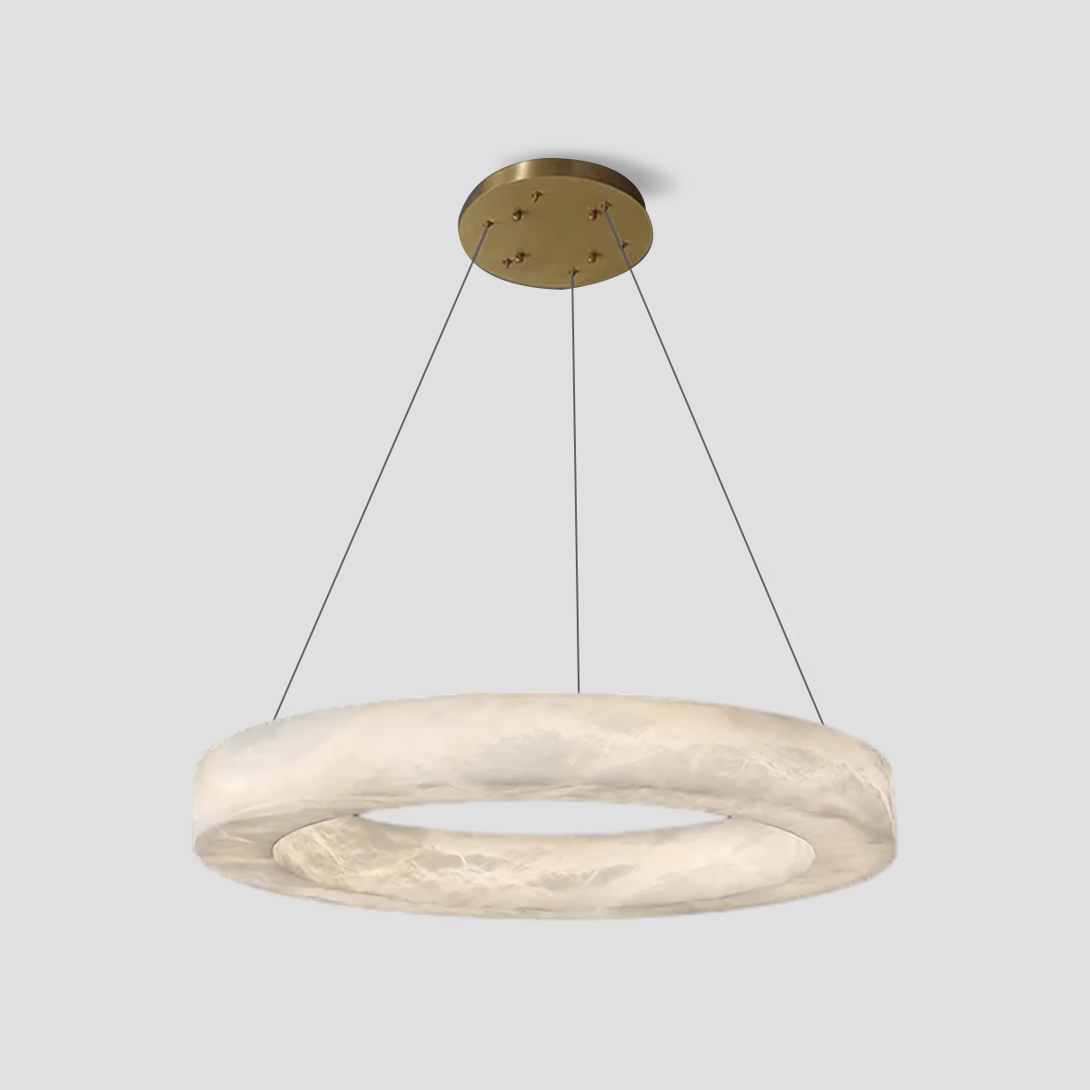 Glacera Alabaster Round Chandelier 19'' 27'' 36'' 60''D by Bling Lighting Studio