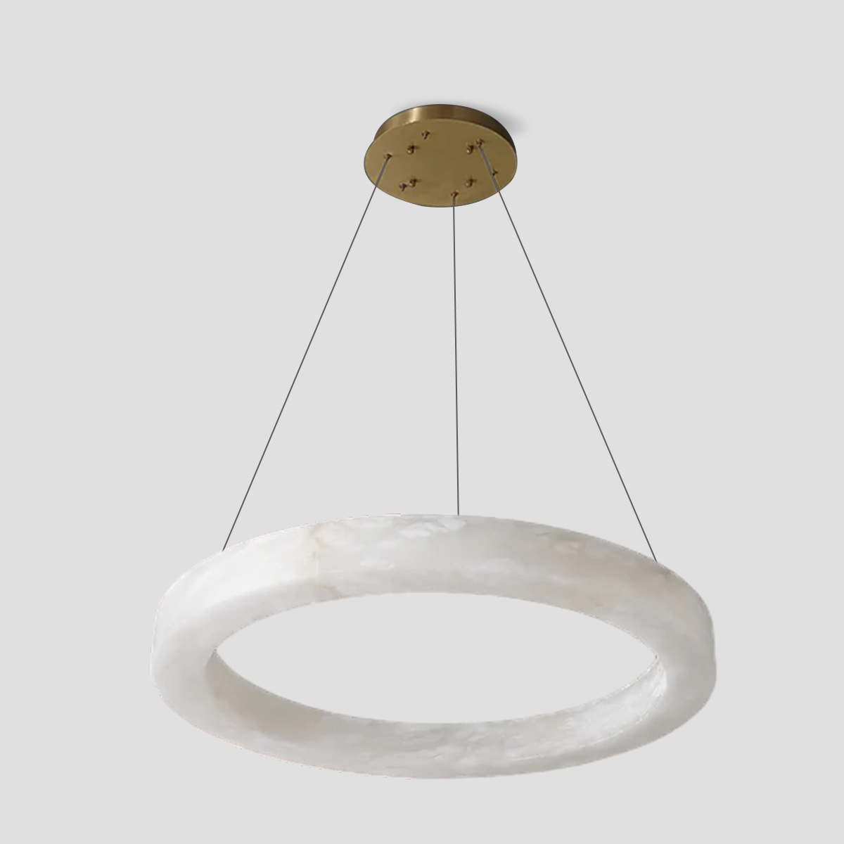 Glacera Alabaster Round Chandelier 19'' 27'' 36'' 60''D by Bling Lighting Studio