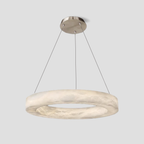 Glacera Alabaster Round Chandelier 19'' 27'' 36'' 60''D by Bling Lighting Studio