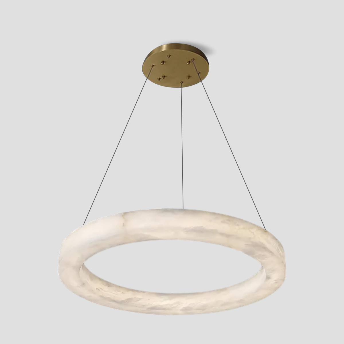 Glacera Alabaster Round Chandelier 19'' 27'' 36'' 60''D by Bling Lighting Studio