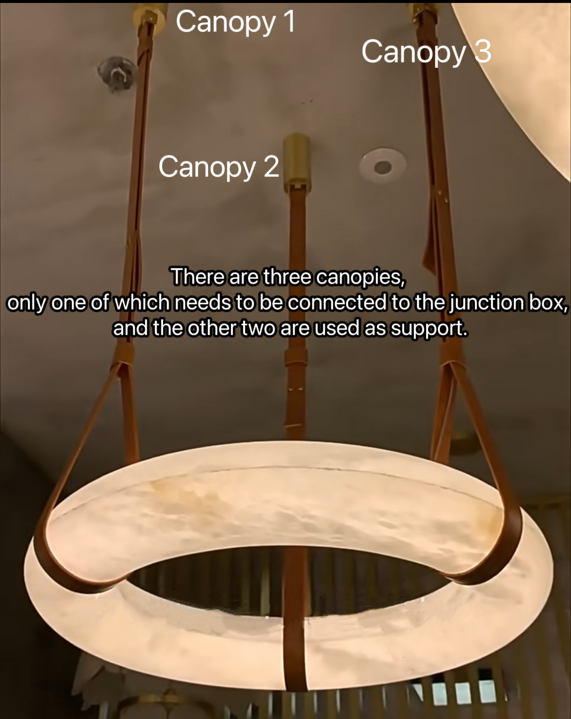 Glacera Oslo Alabaster Art Chandelier product image
