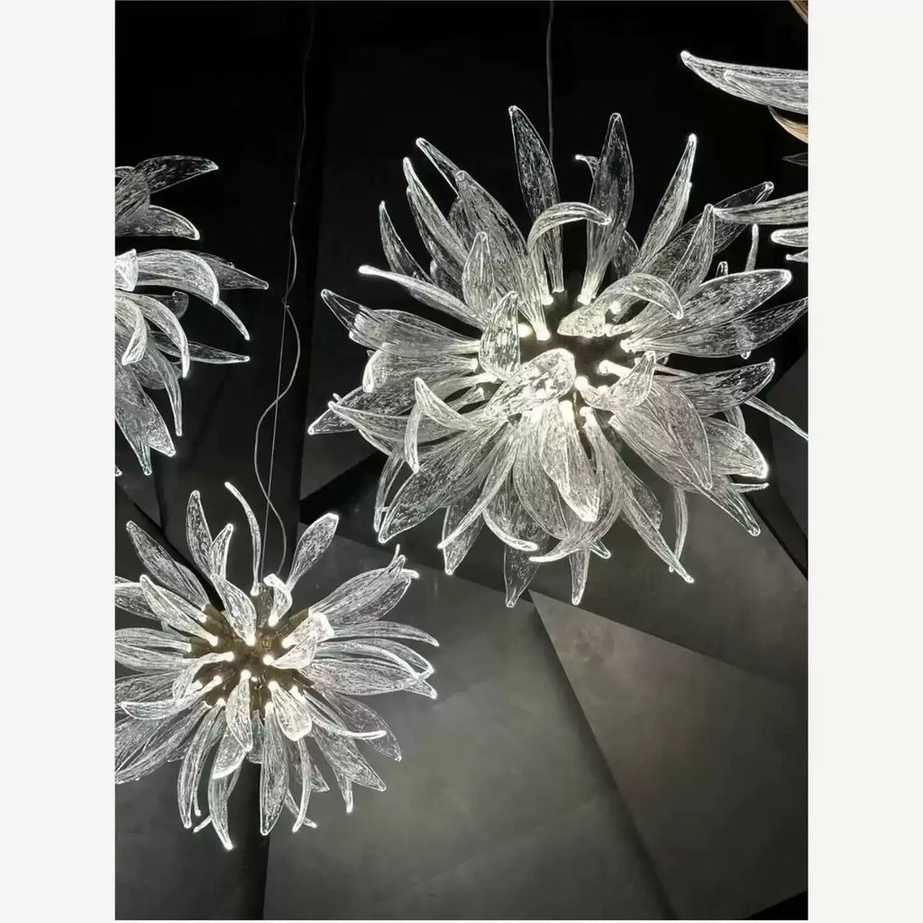 Dandelion Round Glass Chandelier