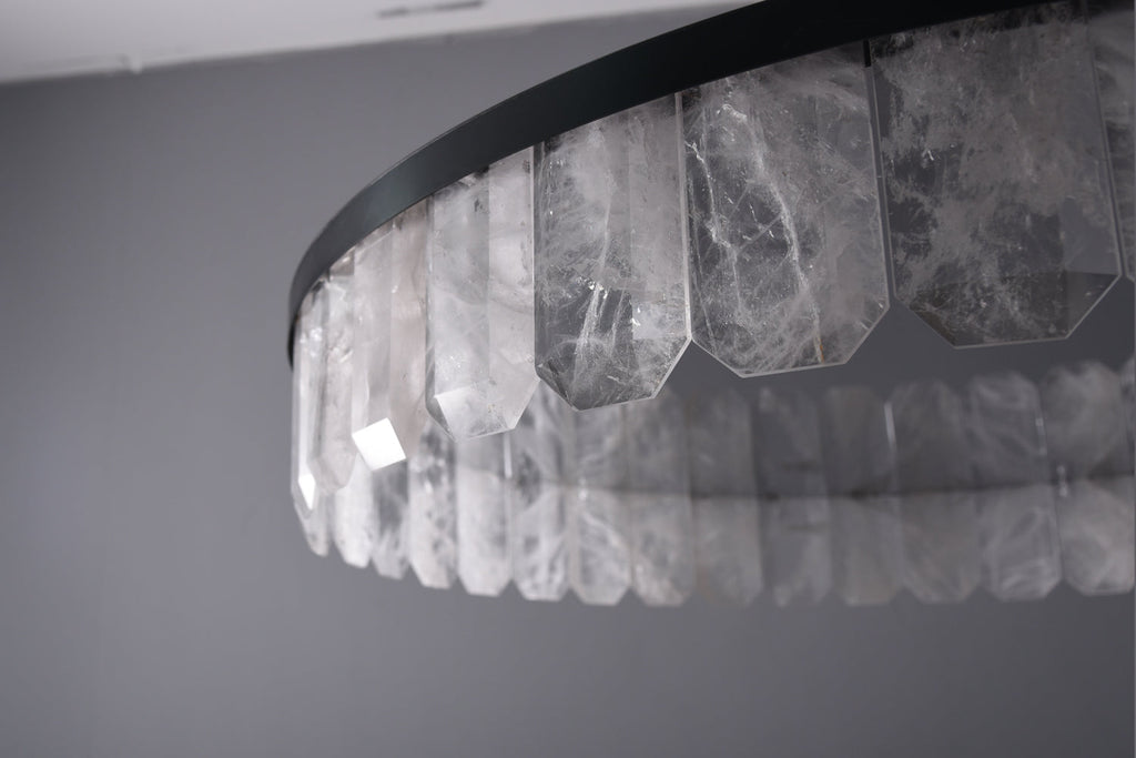Rolantis Rock Crystal Pendant 32.7" by Bling Lighting Studio