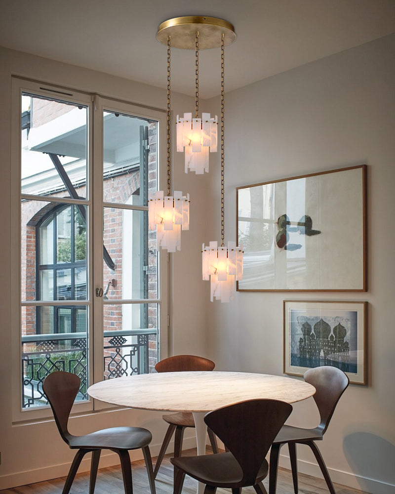 Tiered Alabaster Cluster Chandelier additional product view