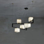 Lifang Alabaster Chandelier by Bling Lighting Studio