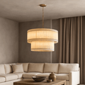 Valmont Alabaster Chandelier 39" by Bling Lighting Studio