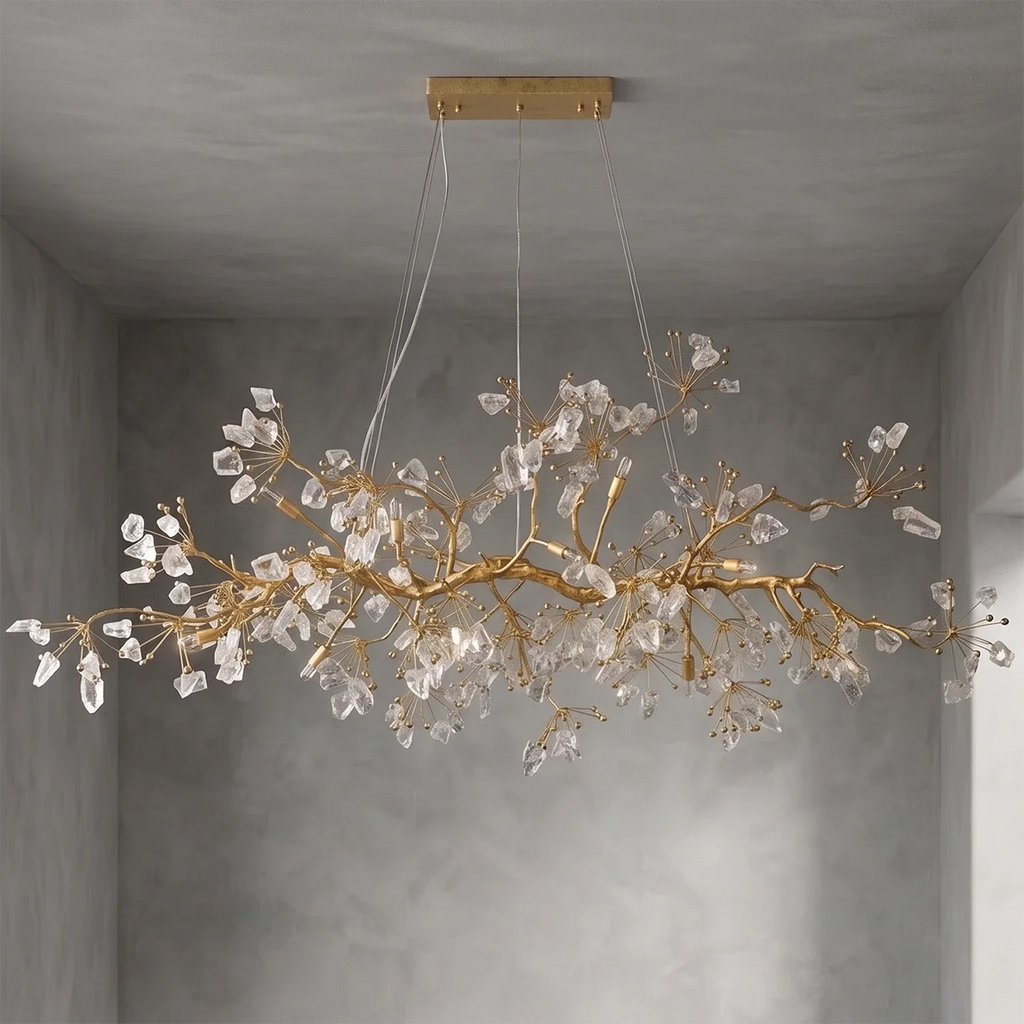 Luxury Glass Bloom Branch Chandelier
